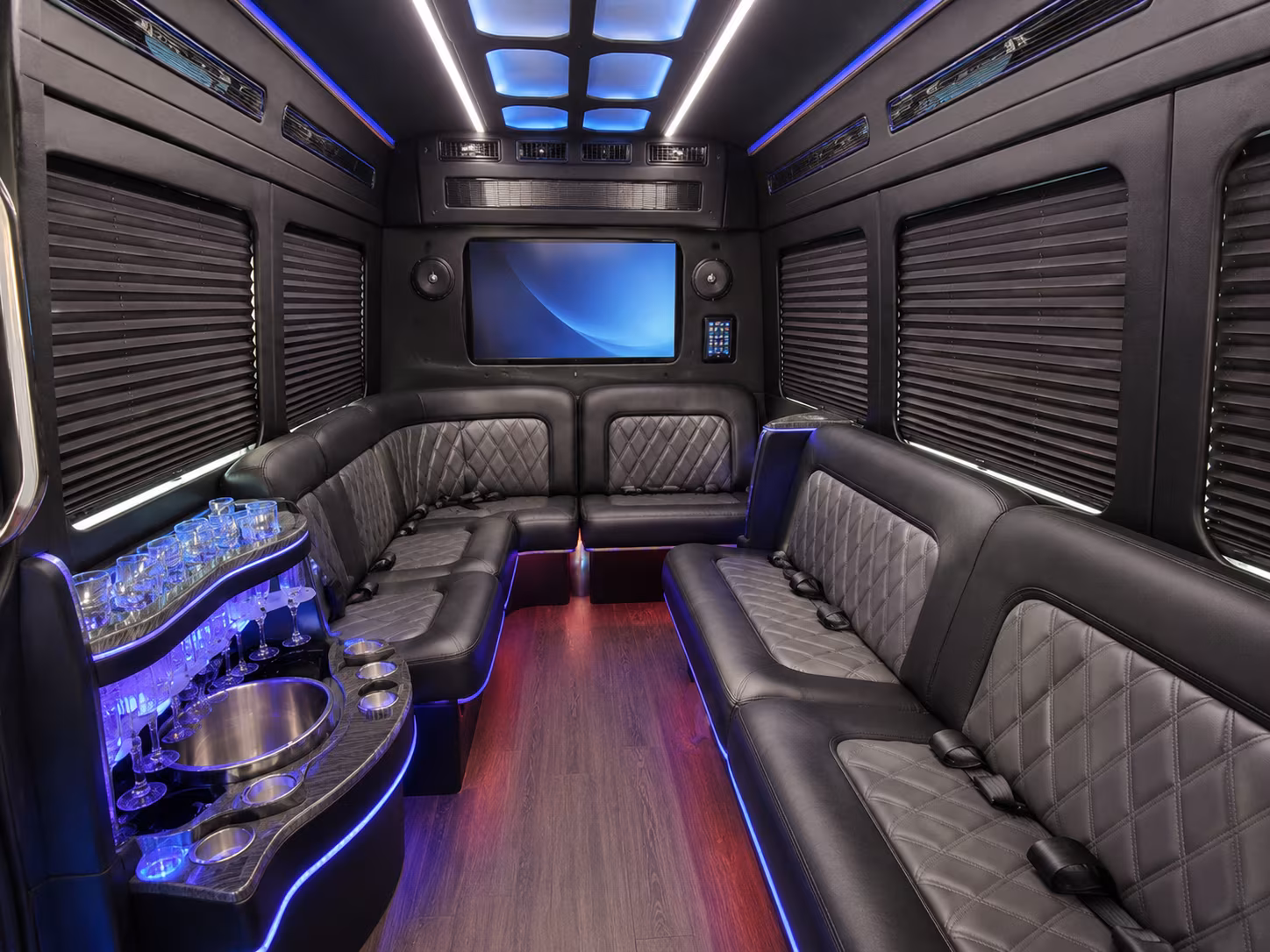 murrieta party bus interior